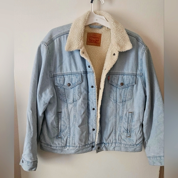 Levi's Blue Cream Lightweight Shirt Jacket For Men - Picture 3 of 10